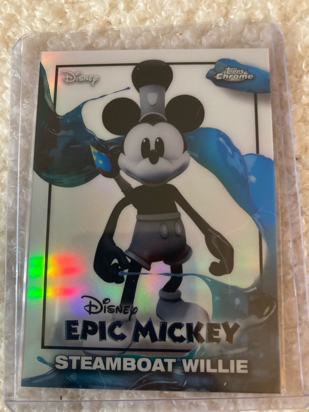 Disney Epic Mickey Steamboat Willie Card Disney NEON